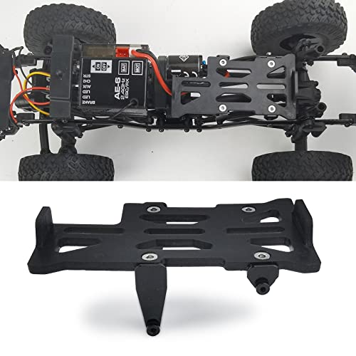 Low Center of Gravity Conversion Kit Fixed Battery Mounting Plate 2mm Battery Holder for 1/24 RC Crawler Car SCX24 Upgrades Accessories, Black