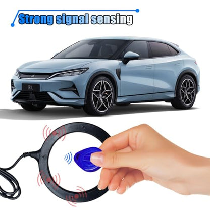 BDZMC Car Push Engine Start Button Kit | Upgrade Push to Start Ignition Kit, Smart Keyless Go System for Most DC12V Cars