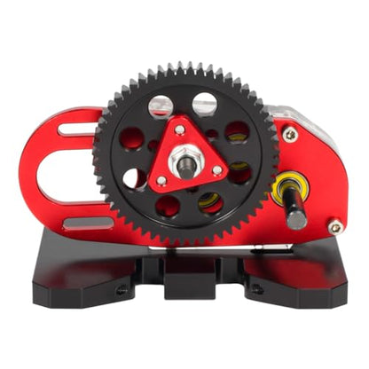 SCX10 LCG 2 Low Transmission 30% Overdrive Gearbox with Non-Slip Shell for 1/10 Axial SCX10 III II TRX4 RC Crawler Car Upgrade Parts (Red) - color: Red