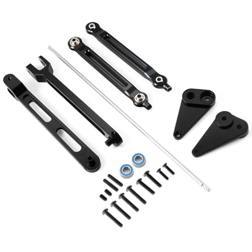 Aluminum Alloy Rear Anti Swing Rod & Stabilizer Bar Set | Upgrade Parts, For 1/10 Losi Hammer Rey U4, RC Crawler Car