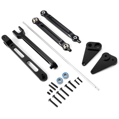 Aluminum Alloy Rear Anti Swing Rod & Stabilizer Bar Set | Upgrade Parts, For 1/10 Losi Hammer Rey U4, RC Crawler Car