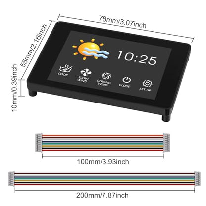 AITRIP 1PCS 2.8" ESP32-S3 Touchscreen Module, Esp32 S3 2.8inch 240x320 IPS LCD EPS32 Display with WiFi Bluetooth Capacitive Touch Screen for Arduino - color: 1PCS