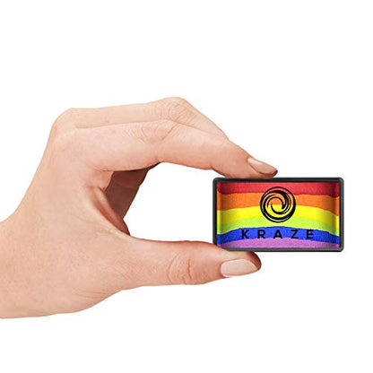 Dome Stroke - Deep Rainbow (25 gm), Professional 1-Stroke Split Cake, Hypoallergenic, Non-Toxic, Water Activated Face & Body Painting Makeup Supplies for Adults - color: Deep Rainbow