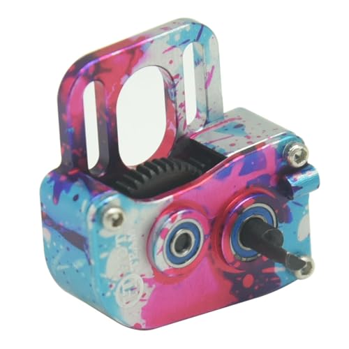 Hobby Aluminum DIY Gear Box Gearbox Transmission for SCX24 RC Parts Upgrade Parts (Colors) - color: Colors