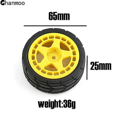 1/10 RC Racing Rally Tires 12mm Hex Wheels Rims and Rubber On Road Tyres for 1/10 RC On-Road Car HPI KYOSHO Tamiya XV01 XV02 TA06 TT01 TT02 PTG2 144001 A959 RC Rally Drift Car 4PCS (Yellow A) - color: Yellow a