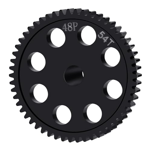 0.5M 54T Direct Drive Spur Gear for Losi 2WD Mini B Drag Mini-T | Steel Boxgear Main Gear Brushed/Brushless 1/16 1/18 RC Car - size: 54T