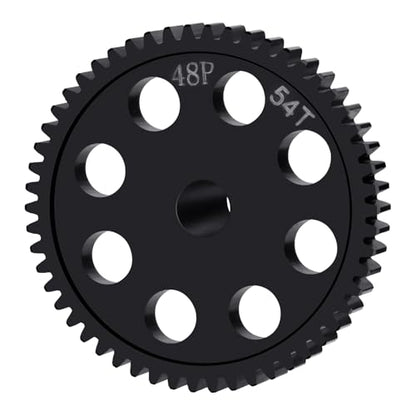 0.5M 54T Direct Drive Spur Gear for Losi 2WD Mini B Drag Mini-T | Steel Boxgear Main Gear Brushed/Brushless 1/16 1/18 RC Car - size: 54T