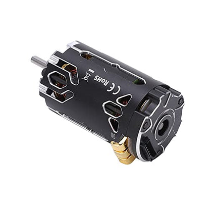 380 V2S Sensored Brushless Motor 10.5T Super Lightweight Brushless Motor for 1/12 1/14 RC Car Black Aluminum