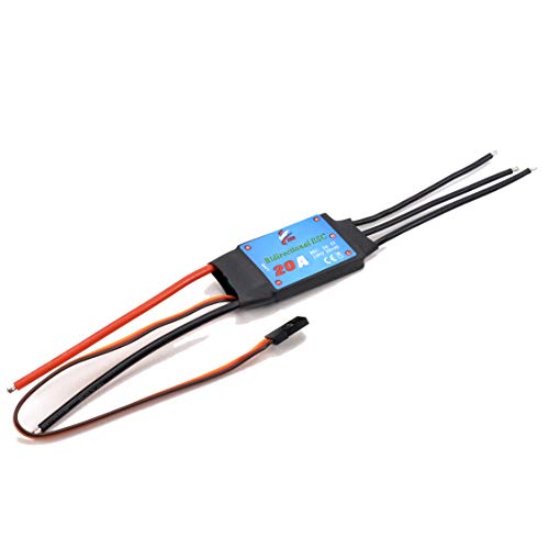 Bidirectional 20A Brushless ESC Electric Speed Controller | 2-4S, 2A 5V UBEC, For RC Car Boat, Underwater Propeller - color: 20a Esc