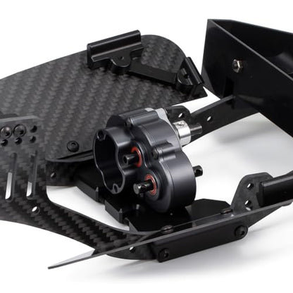 Overdrive Gearbox DLX LCG Trans OD-3 Overdrive Transmission for 1/10 RC Crawler LCG Chassis SCX10 III Pro Capra