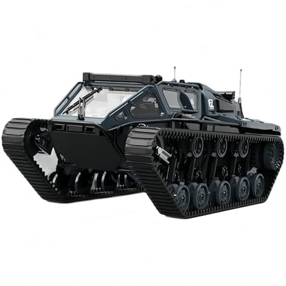 1:16 Large RC Tank Car, 2.4G Anti-Interference Remote Control, Realistic LED Lighting, Dual Motors for All-Terrain Climbing, Simulation Armored Vehicle with Openable Doors