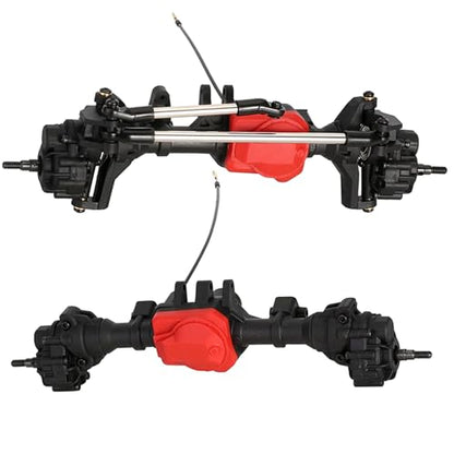 TRX-4 Portal Axle Set Upgrade, Complete Nylon Front Rear Axles with Differential Lock for 1/10 RC Car Crawler TRX-4 Defender Bronco TRX4 Chassis DIY
