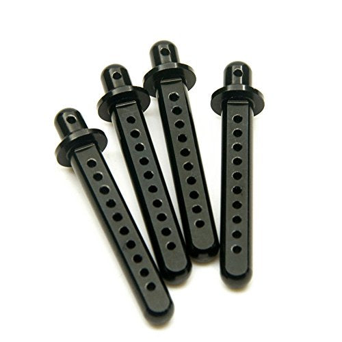 RC Crawler Cars Parts Black Aluminum Body Post Mounts 4PCS for 1:10 SCX10 AXIAL 4WD