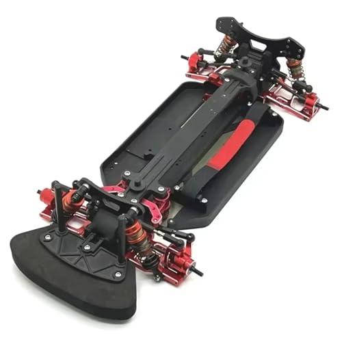 RC Models Components For LC For Racing PTG-2 PTG-2R 1/10 Metal Front And Rear Suspension Arm Steering Cup Hub Carrier Set Upgrade Parts(Red) - color: Red