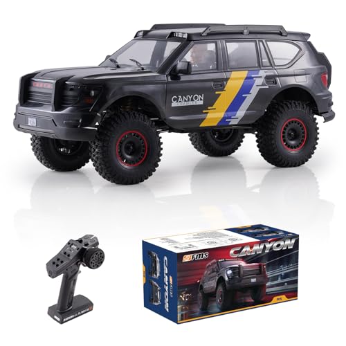 FMS 1/10 Canyon S RC Crawler, FCX10 RC Rock Crawler with Lighting, Hobby Grade Offroad RC Car for Adults, RS Need to Complete