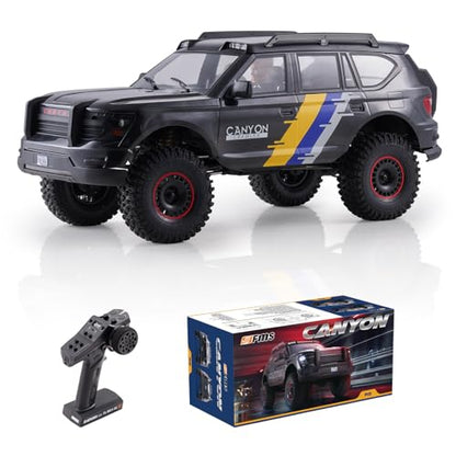 FMS 1/10 Canyon S RC Crawler, FCX10 RC Rock Crawler with Lighting, Hobby Grade Offroad RC Car for Adults, RS Need to Complete