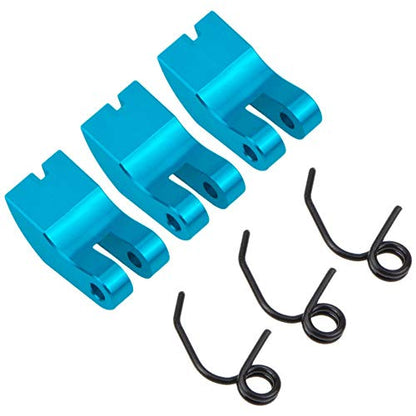Replacement Part For Aluminum 3 Clutch Shoes With Spring For 1/8 Nitro Engine RC Model Car Shoe Clutch - (Color: Blue) - color: Blue