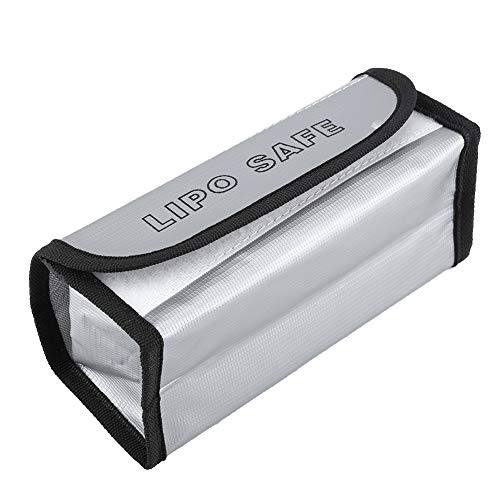 2PCS Lipo Battery Bag, Lipo Bag Fireproof Lipo Battery Fireproof Explosion Proof Bag Battery Storage Carrying Bag Charging Protection Bag