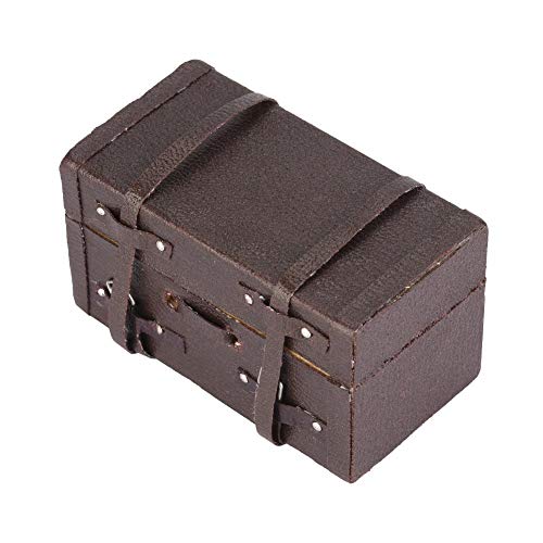 RC Luggage Box, Wood 1/10 Scale RC Climbing Truck Model Luggage Carry Case Bag for RC 4WD D90 D110