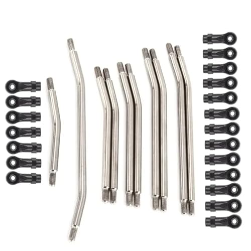 RC Models Parts For Axial For SCX10 II 90046 For 1/10 RC Crawler Car 10Pcs/Set Metal Link Set Plastic Rod End