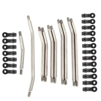 RC Models Parts For Axial For SCX10 II 90046 For 1/10 RC Crawler Car 10Pcs/Set Metal Link Set Plastic Rod End