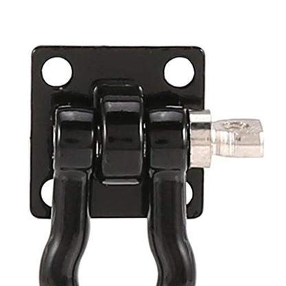 2 Pieces Trailer Towing Buckle RC Car Tow Hooks Accessory D Shackles Suitable for 1/10 RC Crawler Car Front Rear