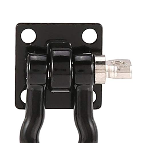 2 Pieces Trailer Towing Buckle RC Car Tow Hooks Accessory D Shackles Suitable for 1/10 RC Crawler Car Front Rear