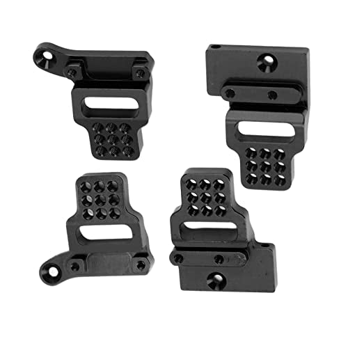 RC Car Shock Mount Aluminum Alloy RC Shock Towers Mount for 1/18 RC Crawler Car Upgrades Parts (Black) - color: Black
