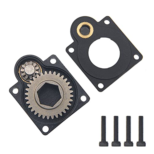 RC Electric Roto Starter E-Start Backplate Power Back Cover 11011 & Drill Start Wand Power Starter Shaft Rod Pin End 11003 for 1/10 HSP HPI Vertex VX 16/18/21, CXP SH 18/21 Engines (Hole Centers 27mm)