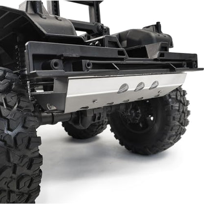 Stainless Steel RC Skid Plate Rear Bumper Protector Chassis Guard Board Protector Plate Protection Compatible with 1/10 TRX6 TRX-6 RC Crawler Car Upgrade Parts | RC Car Chassis Guard Board Protector Plate Protection Compatible with 1/10 TRX-6 RC Crawler C