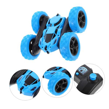 Double-Sided Drive Car Rotating Flips Creative Car for Trick Maneuvers Fast Speed Birthday in Sky Blue