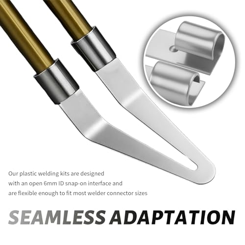 4PCS Plastic Welding Tips Stainless Steels,45° Elbow Plastic Welder Tip for Plastics Welder Gun,Smooth Tip Head Plastics Welding Kit Bumper Repair Kit Car Accessories