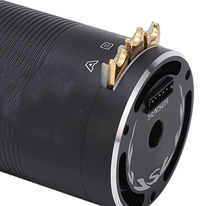 540 Sensored Brushless Motor High Speed Durable 250W for 1/10 RC Car Racing Black Aluminum