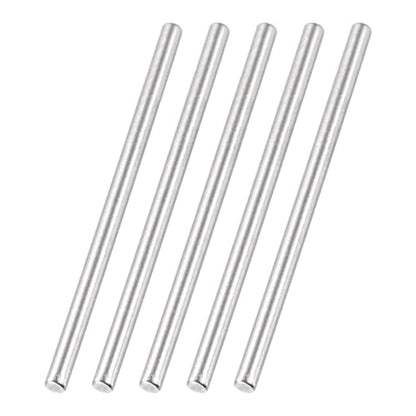 MECCANIXITY 60 Pack Dowel Pin Wheel, 1.5x25mm Steel Hex Wheel Hub Nut Pin Replacement for DIY RC Car Truck Boat Helicopter Model Part, Silver - size: 1.5x25mm