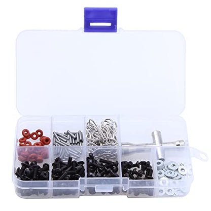 RC Screw Kit, Hex Nut Drivers, Pliers, Wrench, RC Car Work Stand Aluminum for Traxxas Arrma Axial Redcat Losi RC Car