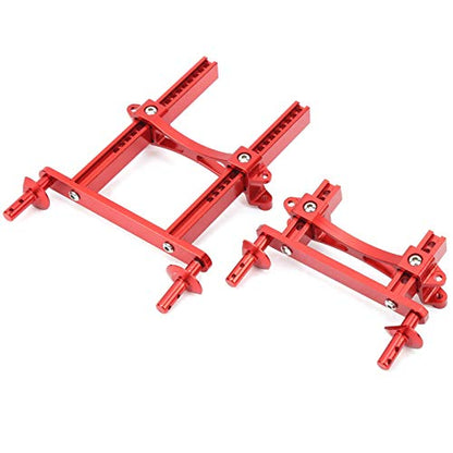 Aluminum Alloy RC Body Mount Shell Post Heavy Duty Upgrade Part Compatible with 1 10 Scale Crawler Truck Red Color 12cm Length Includes Mounting Screws