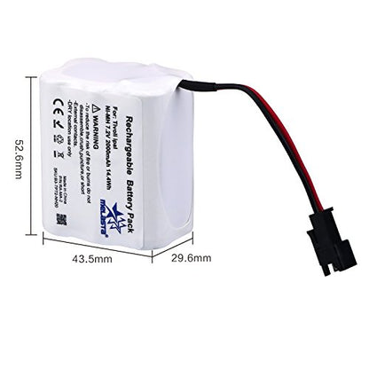 melasta 7.2V 2000mAh NiMH Battery for Tivoli PAL/iPAL Radio | Replacement for MA-1, MA-2, MA-3 models. 2-wire connector. Compatible with Tivoli PAL and iPAL radios. Long runtime.