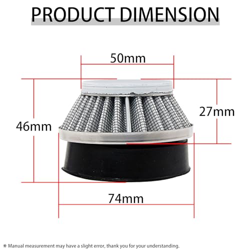 FLMLF Air filter Set for 1/5 RC Hpi Baja Rovan King Motor 5B 5T 5SC Losi 5ive T FG GoPed (Gray metal)
