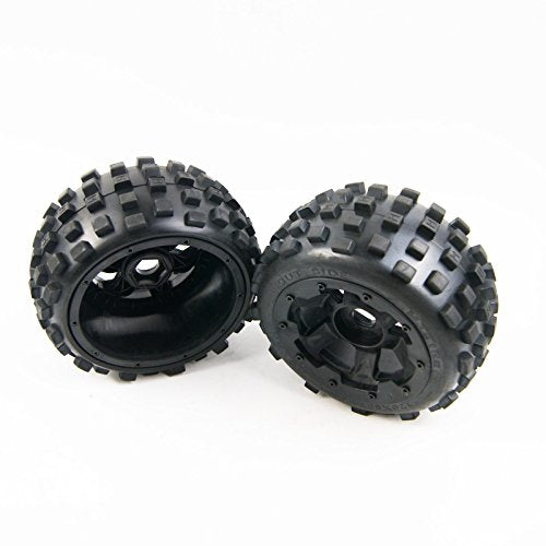 TITRACING RC Car Off-Road Knobby Rear Tire Set for Rovan HPI Baja 5B Buggy | 1/5, rc car, size: 170mm x 80mm with 24mm hex, fit rofun baha