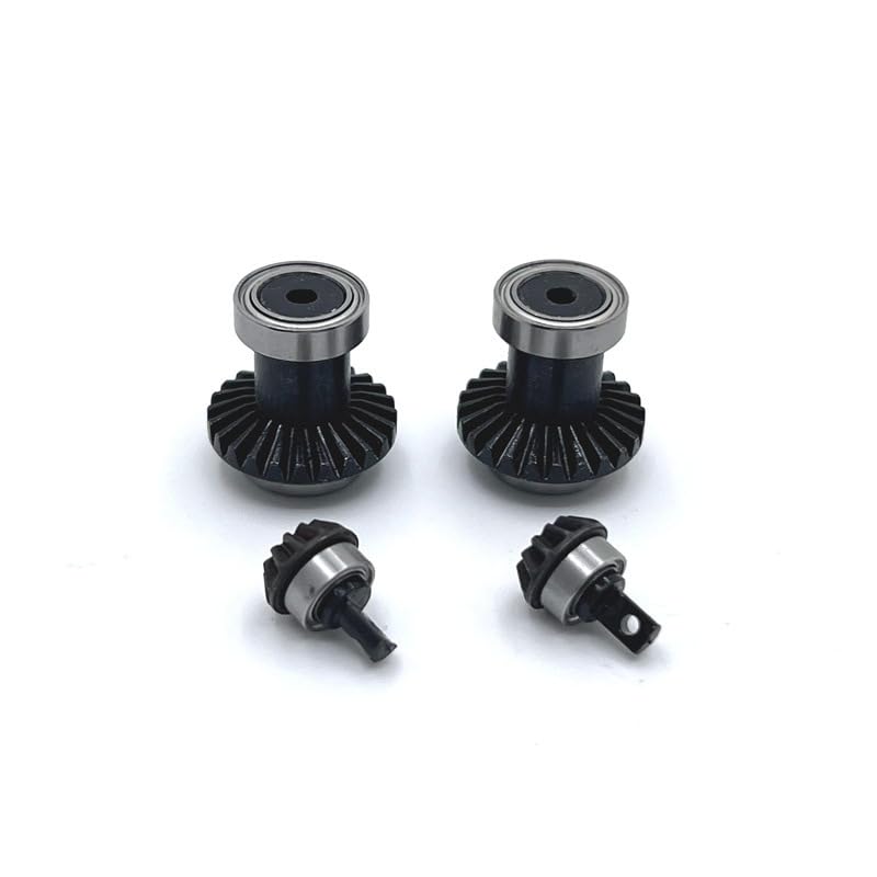 FCX24 RC Car Gear,4PCS Front Rear Axle Gear Set for FMS 1/24 FCX24 Power Wagon for FCX24 K5 RC Car Gear Kit with Bearing (1)