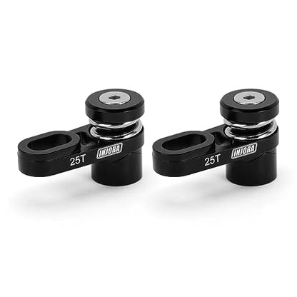 INJORA 25T Aluminum Transmission Shift Unloading Servo Horn for Axial SCX10 PRO 1/10 RC Crawler Upgrade,2Pcs