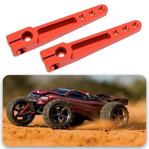 2Pcs 1.75inch 25T Servo Arm Horn Aluminum with Screw Compatible with Futaba Hitec Savox Power HD Servo Motors Fit RC Airplane Car