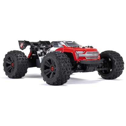 ARRMA RC Truck KRATON 4X4 4S BLX 1/10TH 4WD Speed Monster Truck RTR (Battery and Charger Not Included), Red, ARA4408V2T3 - color: Red
