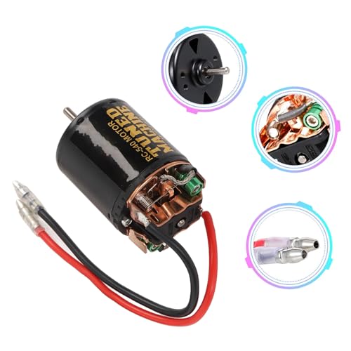 RC Brush Motor ESC Combo, 540 13T Brushed Motor with T Plug for Axial SCX10 90046, Gen 8 1/10 RC Car, High Strength Magnets - size: 13T