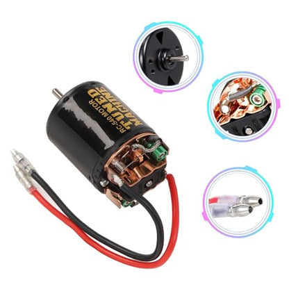 RC Brush Motor ESC Combo, 540 13T Brushed Motor with T Plug for Axial SCX10 90046, Gen 8 1/10 RC Car, High Strength Magnets - size: 13T