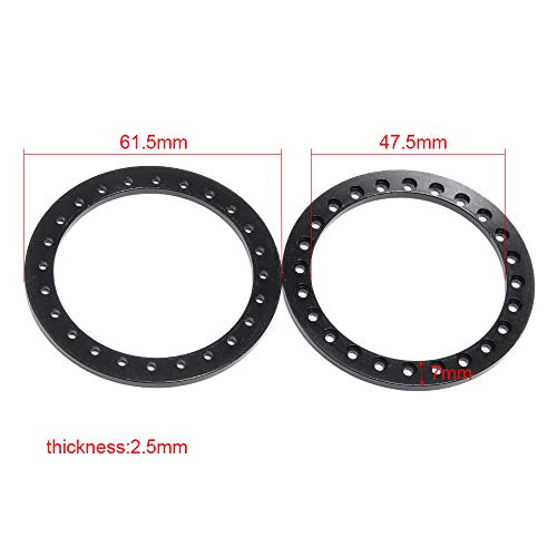 4pcs RC Beadlock Wheel Rim Replace Ring for 1/10 RC Crawler Car 2.2" Wheels