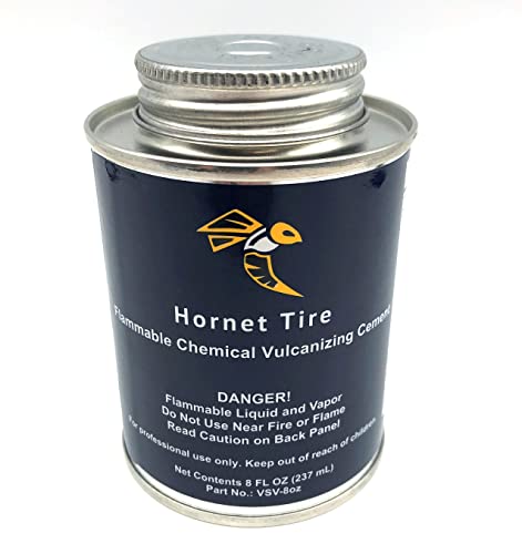 Clear All Purpose Tire Repair Vulcanizing Cement W/Brush Top Can (8oz - Single) - size: 8oz - Clear - Single