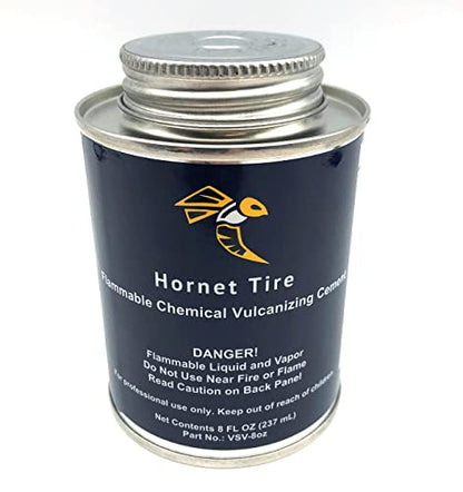 Clear All Purpose Tire Repair Vulcanizing Cement W/Brush Top Can (8oz - Single) - size: 8oz - Clear - Single