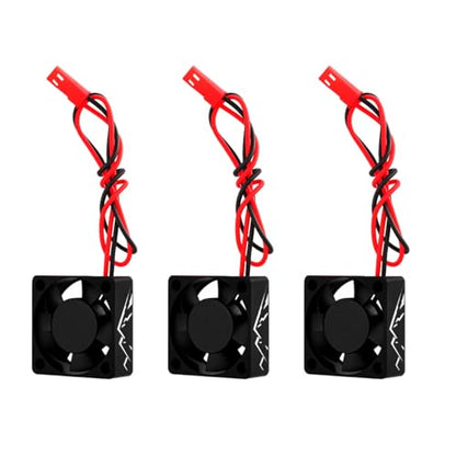 3pcs Alum 30mm RC Motor Heatsink 28000RPM ESC Cooling Fan for RC Car 1/8 1/10 1/12 Scale 540 550 Brushless Motor Upgrade Parts Black