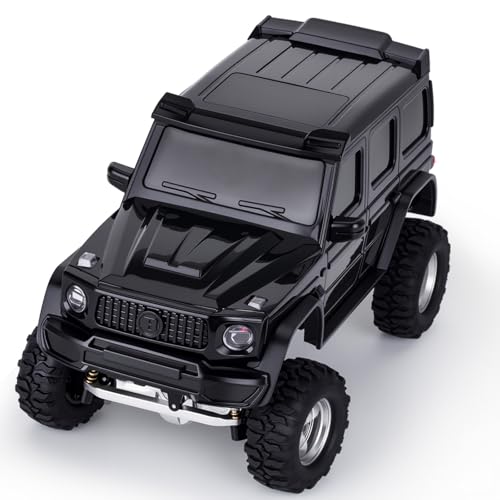 Hard Body Shell for Axial SCX30 1/30 RC Crawler ABS Plastic Body Cover with Light Bucket & Spare Tire Mount Direct Fit Replacement DIY Upgrade (Black) - color: Black